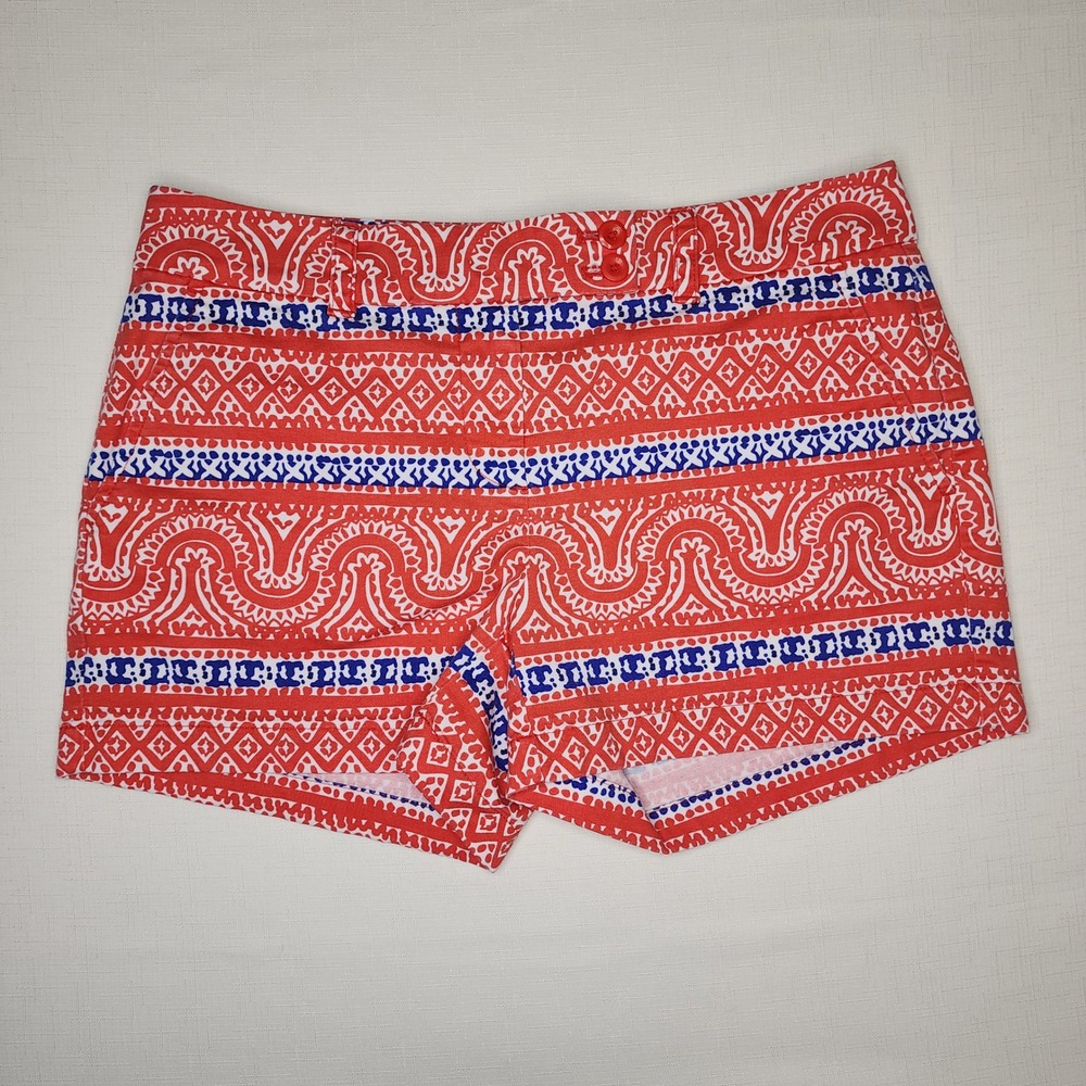 Vineyard Vines Red White Blue Shorts Womens Preppy Nautical 4th of July Size 6
